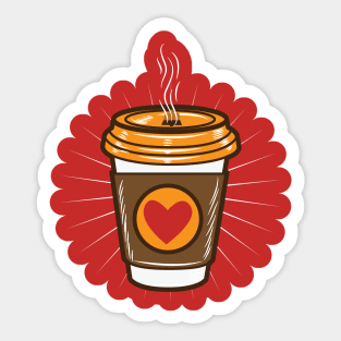 Coffee to go for Coffee Lovers Sticker